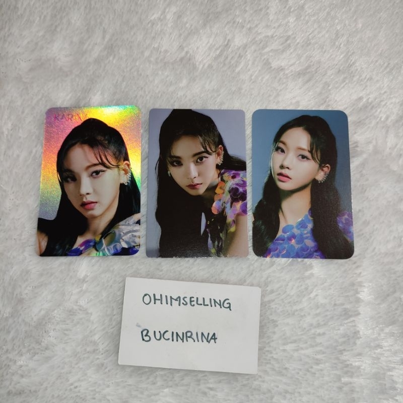 Photocard Karina Next Level Hologram Photo Magnet Acrylic Keyring aespa