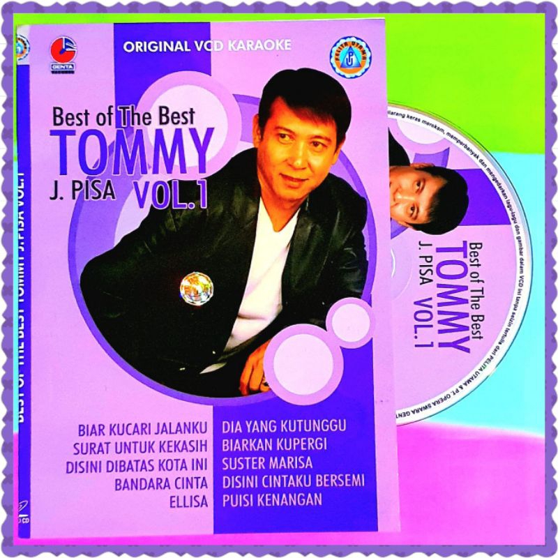 KASET VCD ORIGINAL LAGU TOMY J PISA - KASET VCD ORIGINAL LAGU POP LAWAS - KASET VCD LAGU POP TERBARU