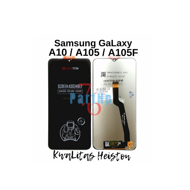 Lcd Touchscreen Fullset Kwalitas Heiston Samsung Galaxy A10 - A105 - A105F - Hitam