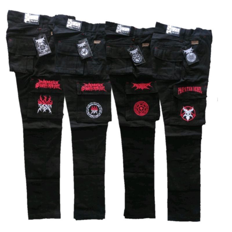 CELANA ALPIN PUNK CARGO GUNUNG PRAPATAN REBEL HITAM KATUN TEBAL PDL MERAH BIRU ARMY LORENG DORENG AR