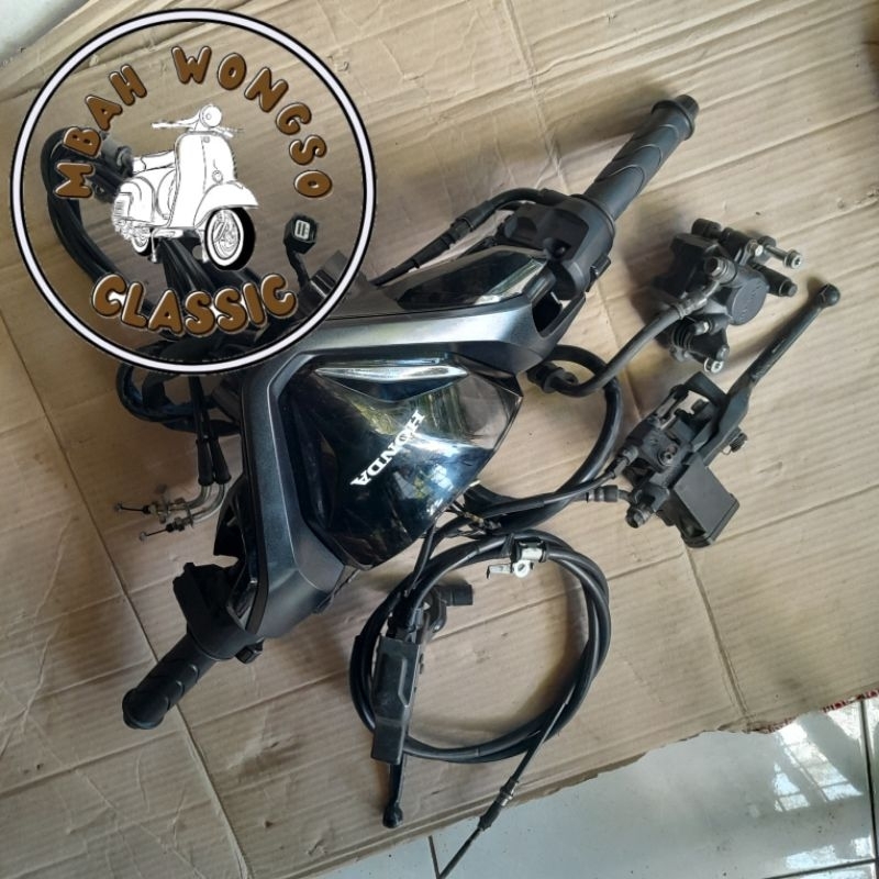 STANG COVER BATOK SPEEDOMETER FULLSET PENGEREMAN CAKRAM COMBI BRAKE ALL NEW VARIO 150 ORIGINAL