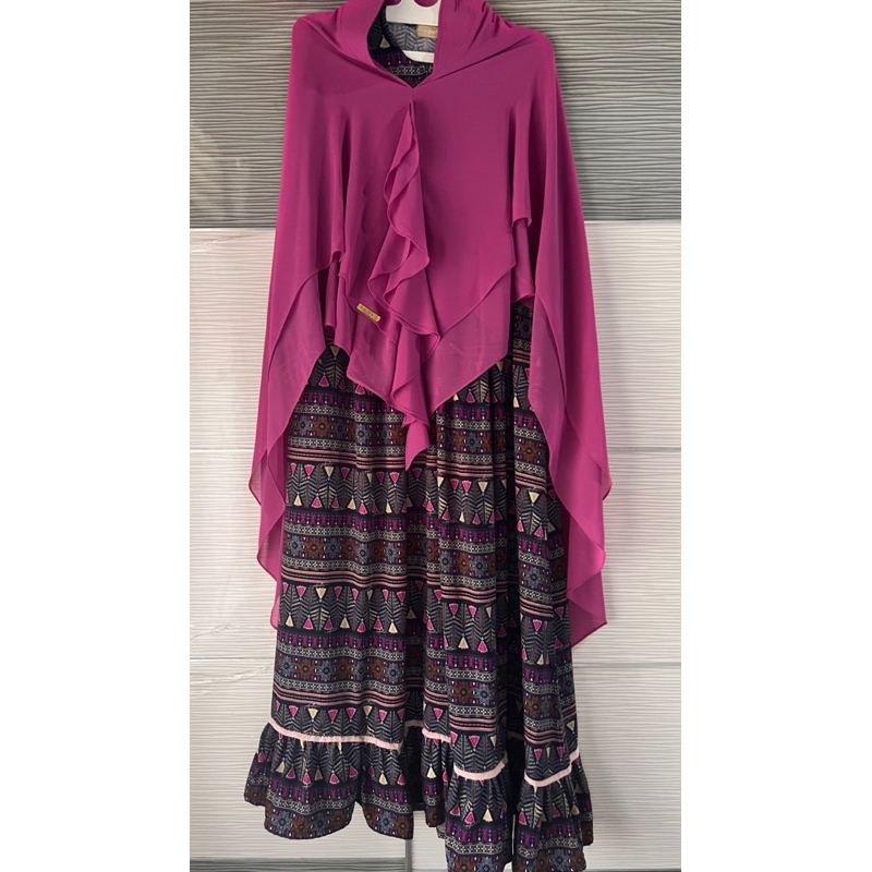 Preloved Dress Tribal Ethnic Mocca Set by Zafeetri