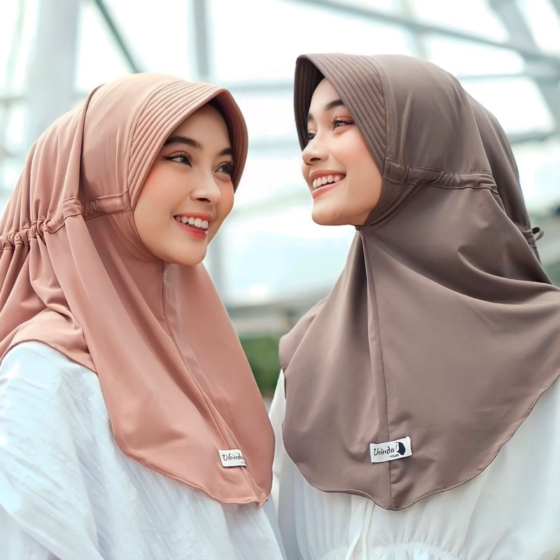 Dhinda Hijab - Bergo Daily Serut Size M (Jersey Ity Terbaik) Hijab Serut ternyaman