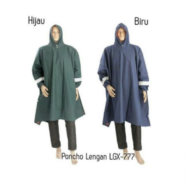 jas hujan Poncho Lengan Pinguin LGX 777 Big Size tanpa celana/RANDOM