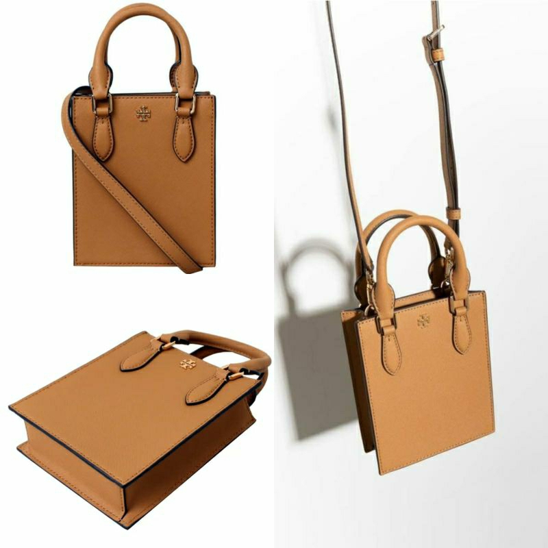 Tory Burch emerson mini shopper tote cardamom