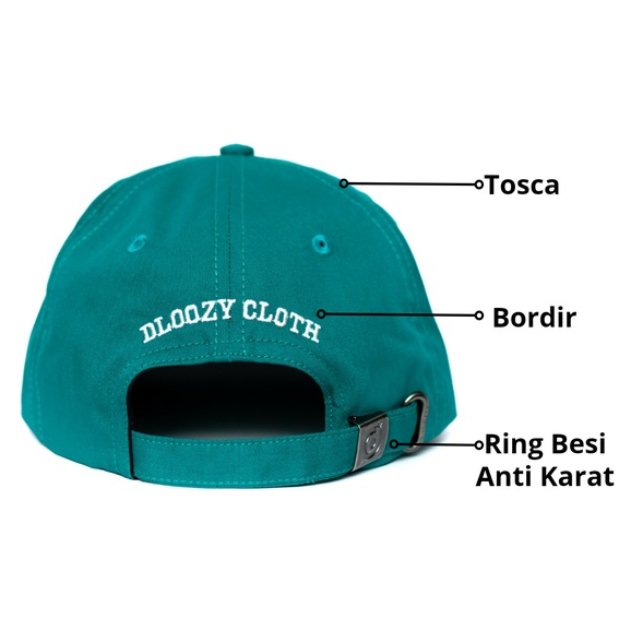 DLOOZY Topi Pria Wanita Baseball Polo Cap Tosca Dlz04