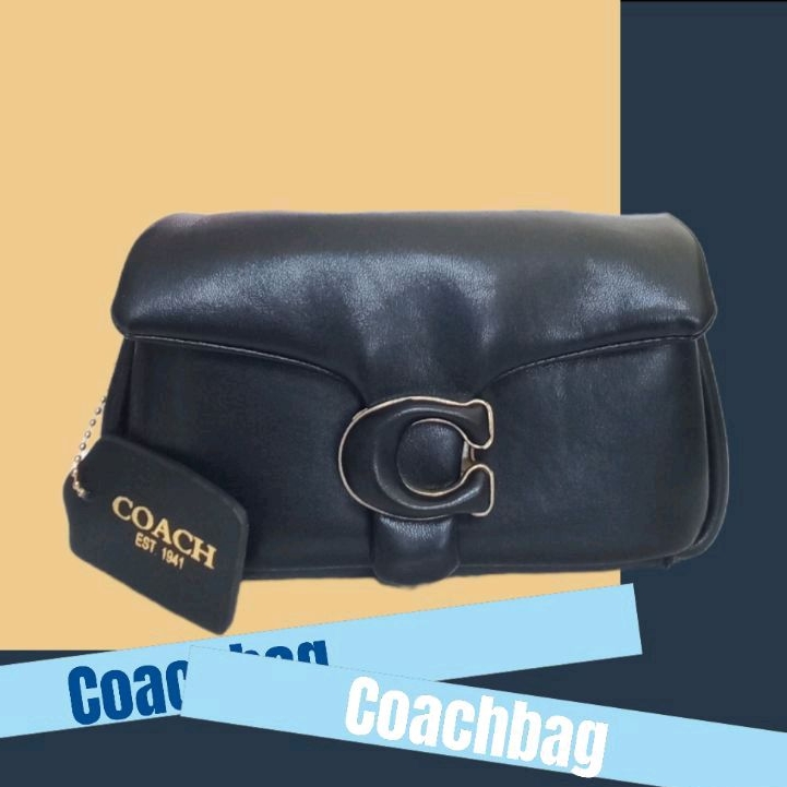 tas wanita coach hitam selempang handlebag