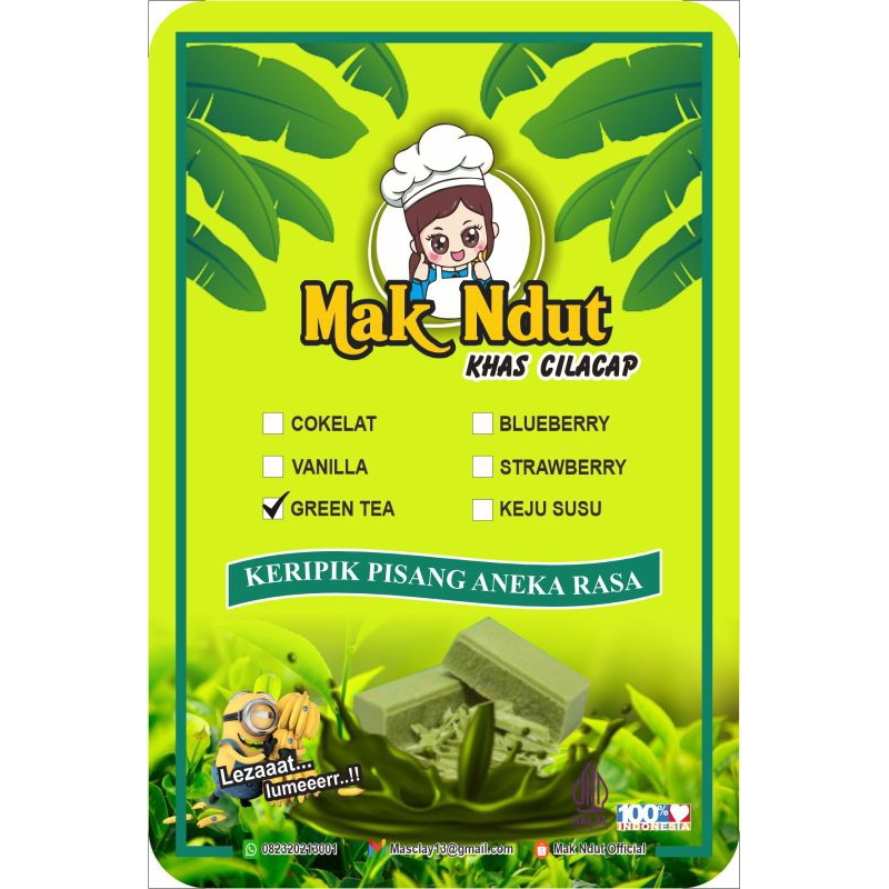 

Keripik Pisang Lumer Rasa Greentea Mak Ndut || PROMO MURAH