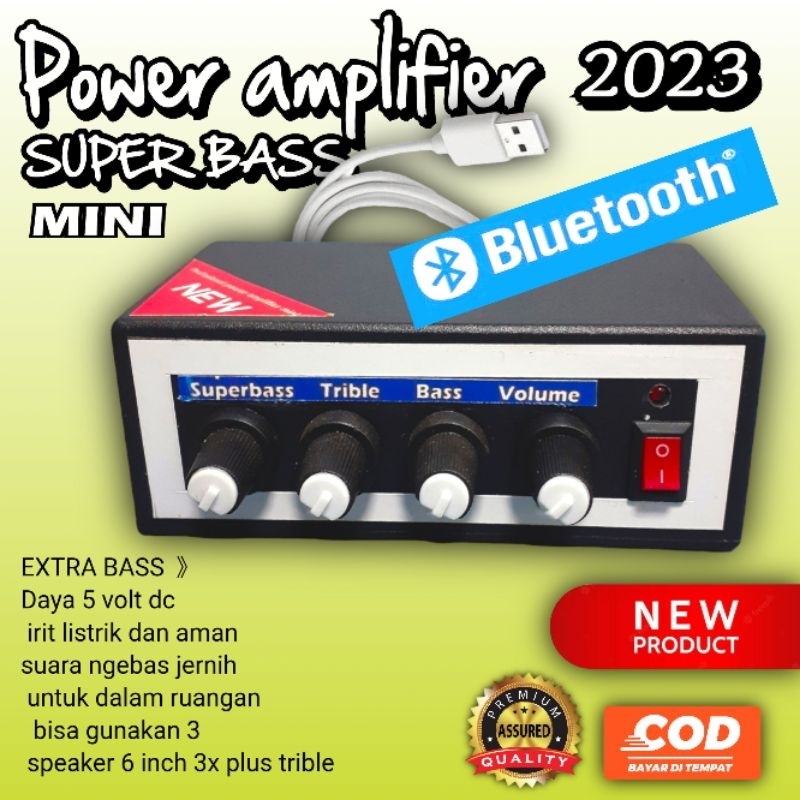 promo power amplifier  mini BLUETOOTH DOUBLE BASS