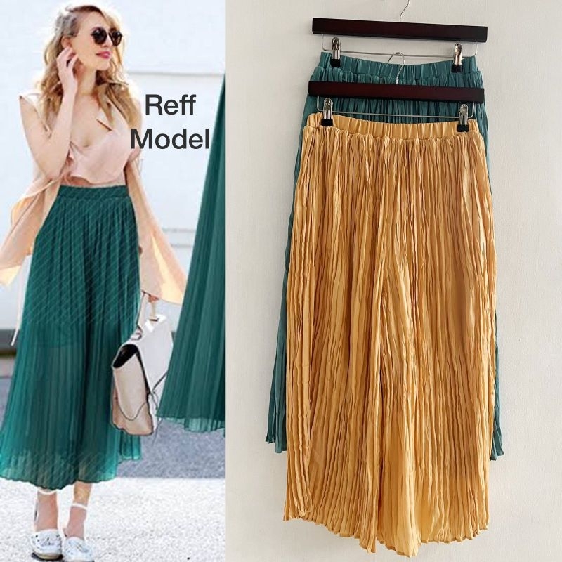 pleated culotte