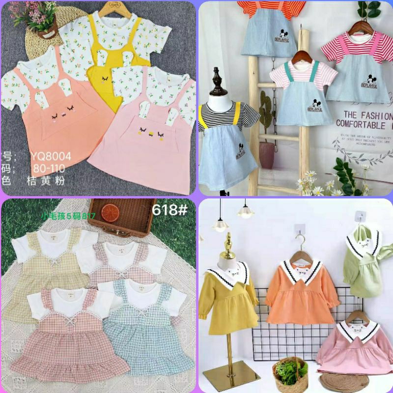 Dress Anak Perempuan KOREA IMPORT / Baju Anak Perempuan IMPORT