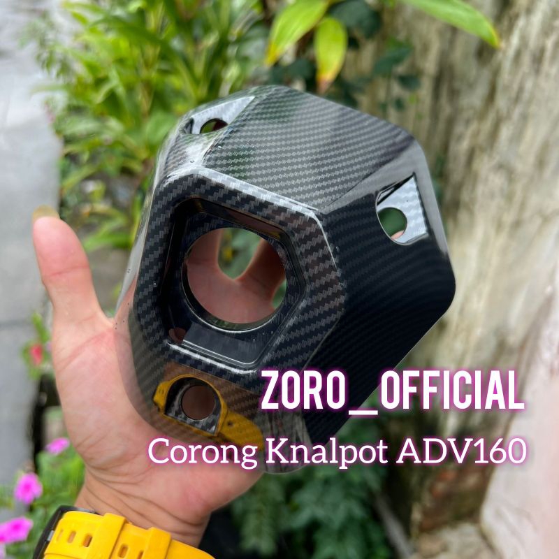 Cover Corong Knalpot Carbon ADV150 / ADV160 Carbon ZORO