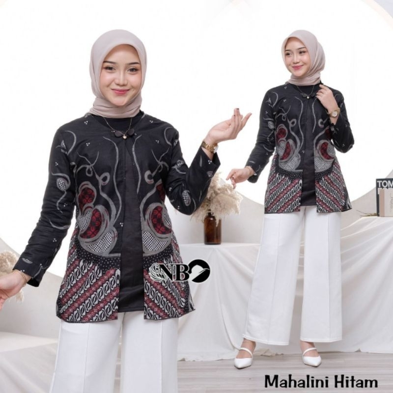 BAJU BATIK WANITA MODERN MONALISA GENES M,L,XL asli PEKALONGAN