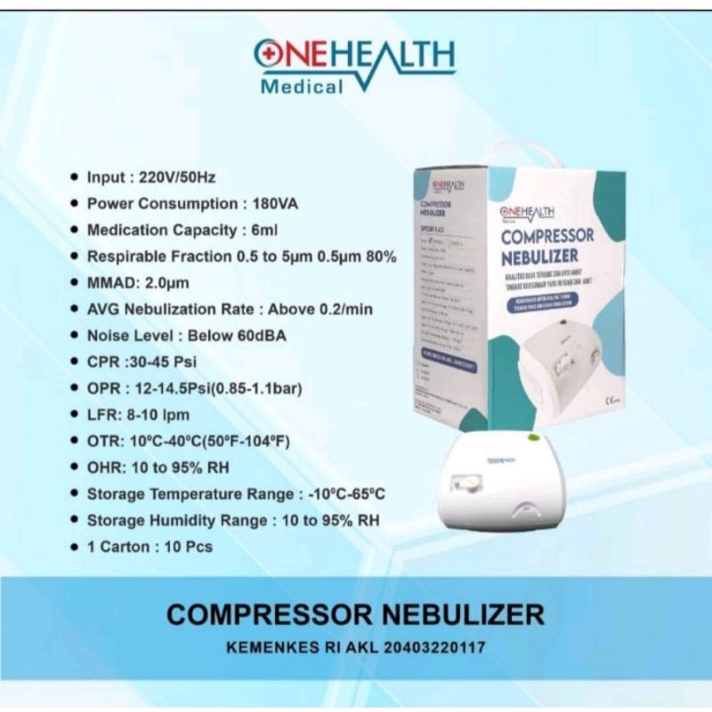 Nebulizer Compressor Onehealth