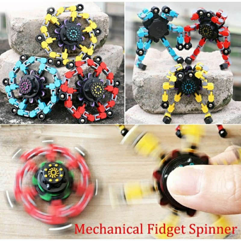 Mainan Spinner Roda Robot Putar Spinner Multifungsi Mainan Anak