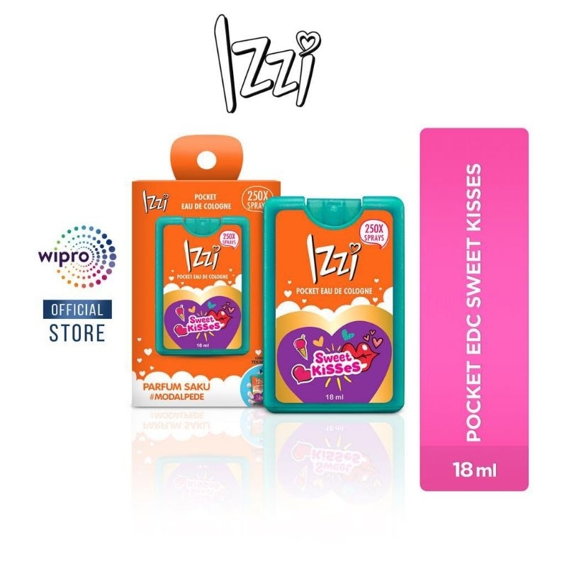 IZZI Eau De Cologne Pocket Parfum Wanita SWEET KISESS 18ml