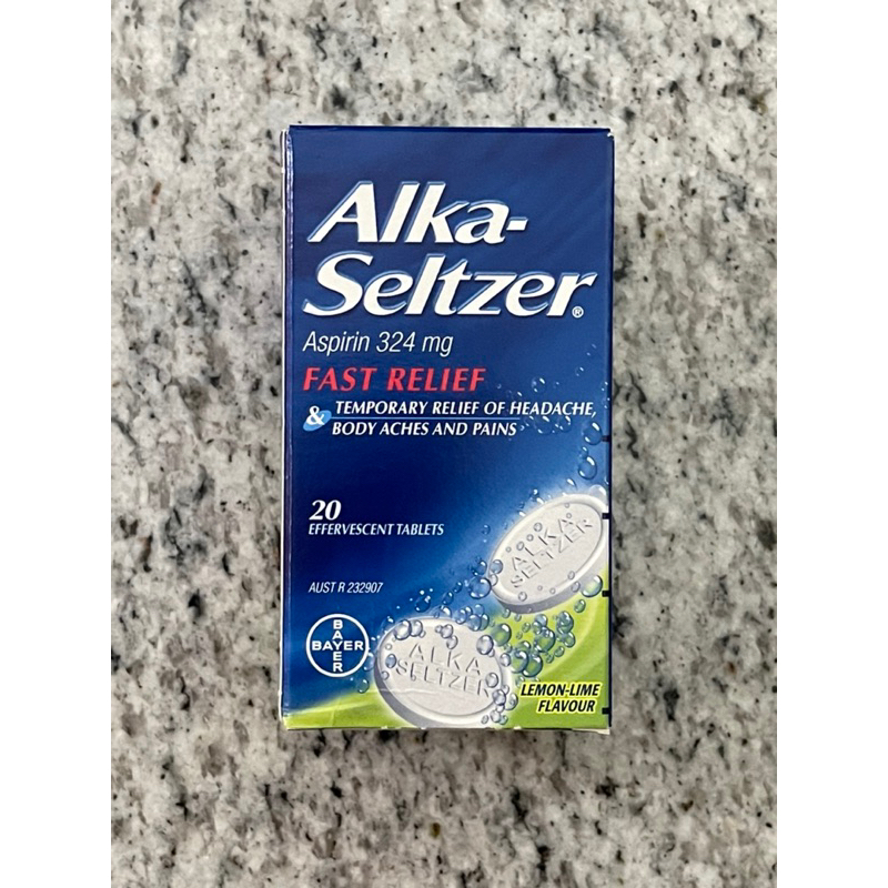 Jual AlkaSeltzer Aspirin 324mg LemonLime 20 tablet Shopee Indonesia