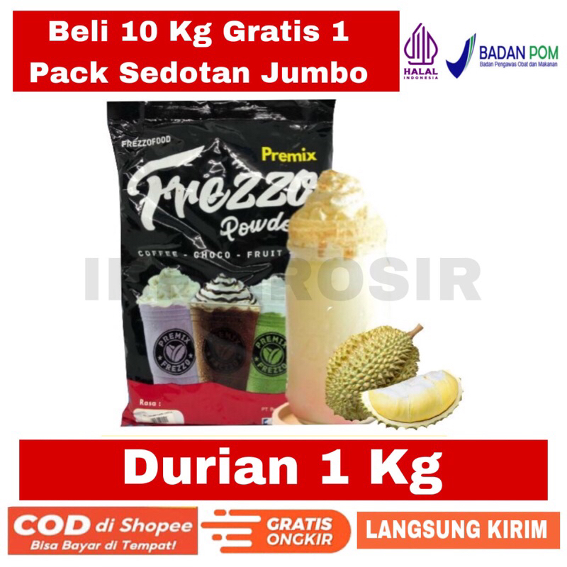 

Frezzo Bubuk Minuman Durian 1kg Powder drink Duren terlaris