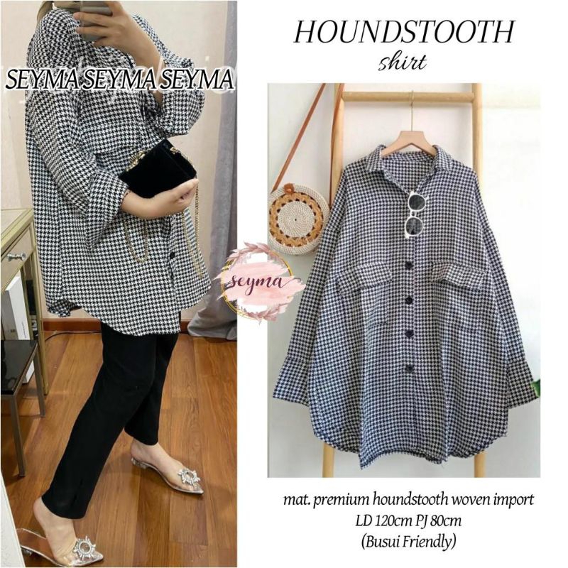 CHEETA , HOUNDSTOOTH SHIRT ORI SEYMA