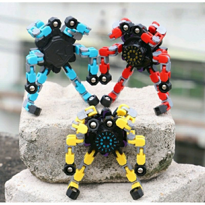 Mainan Spinner Roda Robot Putar Spinner Multifungsi Mainan Anak