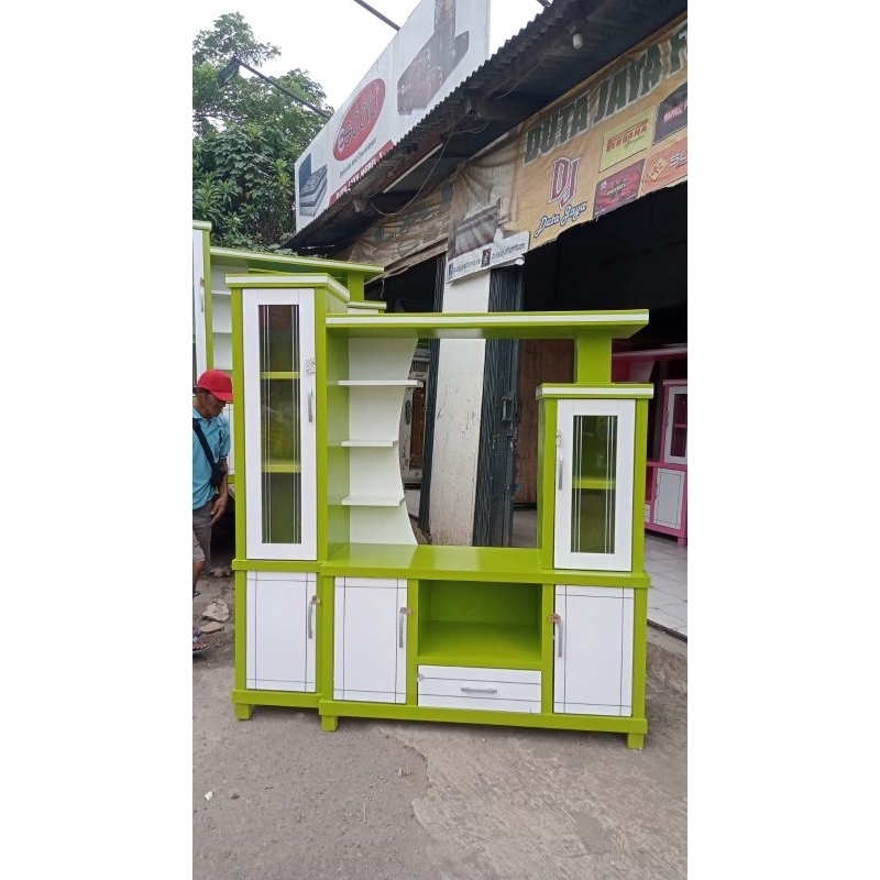 Bufet tv kayu minimalis Tinggi