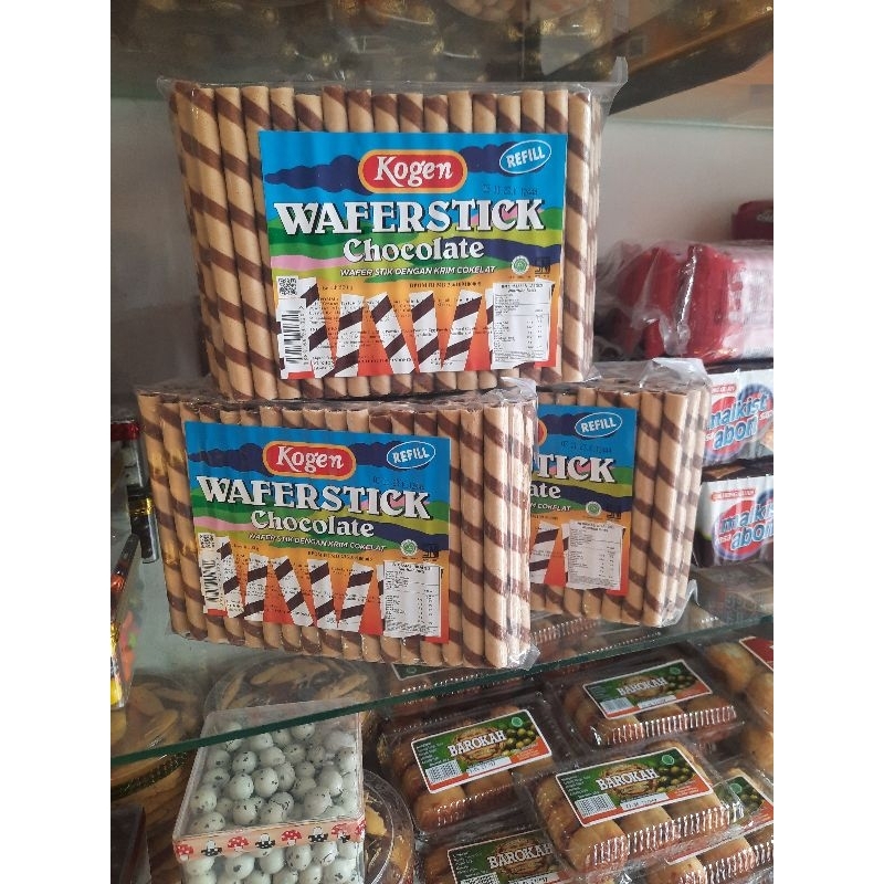 

KUE/BISKUIT KOGEN WAFER STICK CHOCOLATE REFILL 500G.