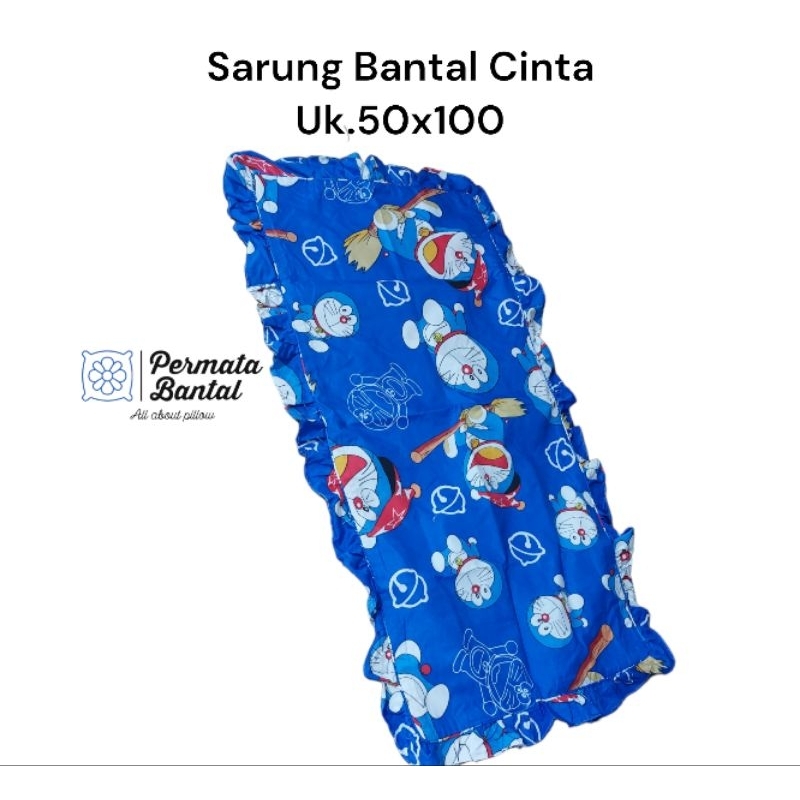 Sarung Bantal Cinta Ukuran 50x100 Bahan Microtex halus lembut