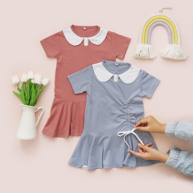 BELLA DRESS | DRESS ANAK PEREMPUAN 1-5 TAHUN LUCU VIRAL