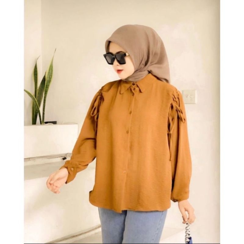 BLOUSE SANNY//BLOUSE CRINKLE//BLOUSE BAHAN CRINKLE