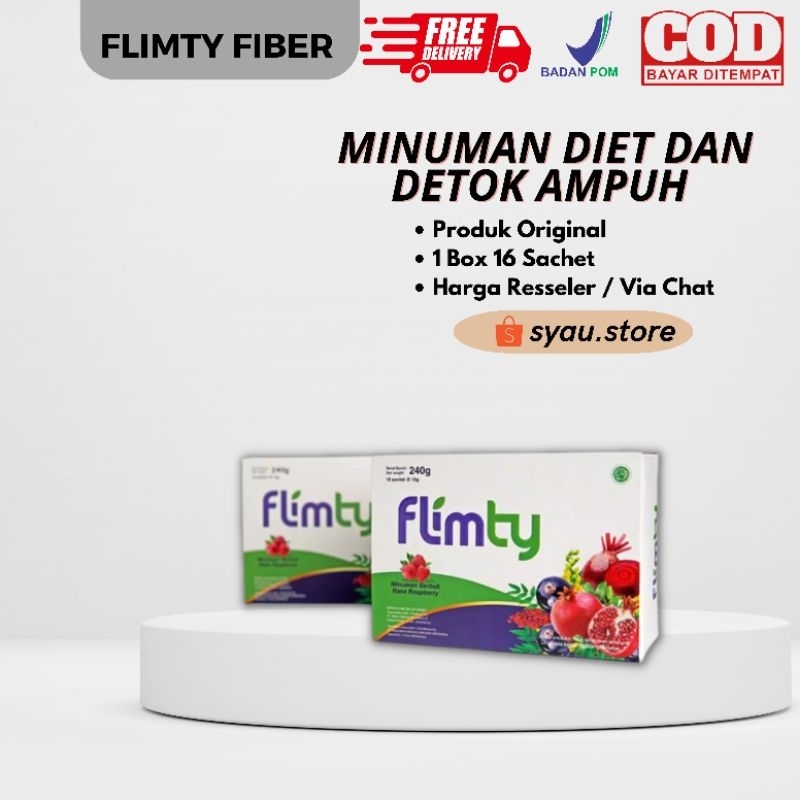 Flimty Fiber Original Pelangsing Alami Halal MUI dan BPOM Bisa Untuk Diet &amp; Detox