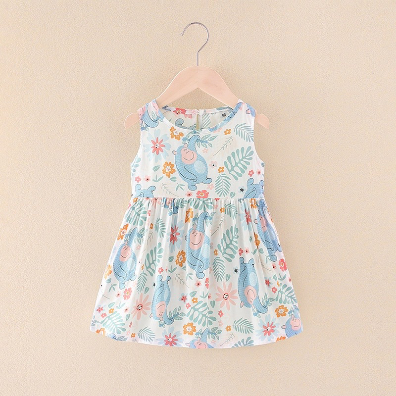 Dress Anak Perempuan Bahan Katun Adem Baju Terusan Anak Perempuan Korean Look Dress Anak Cewe Lucu Dress Anak Murah