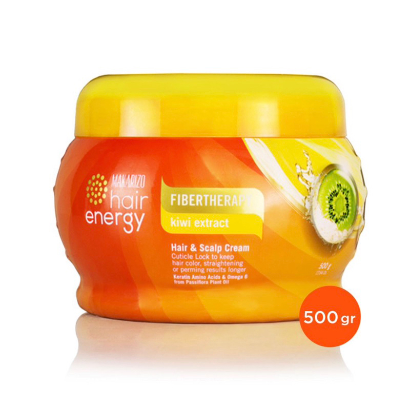 Makarizo Hair Energy Fibertherapy Hair &amp; Scalp Creambath 500gr