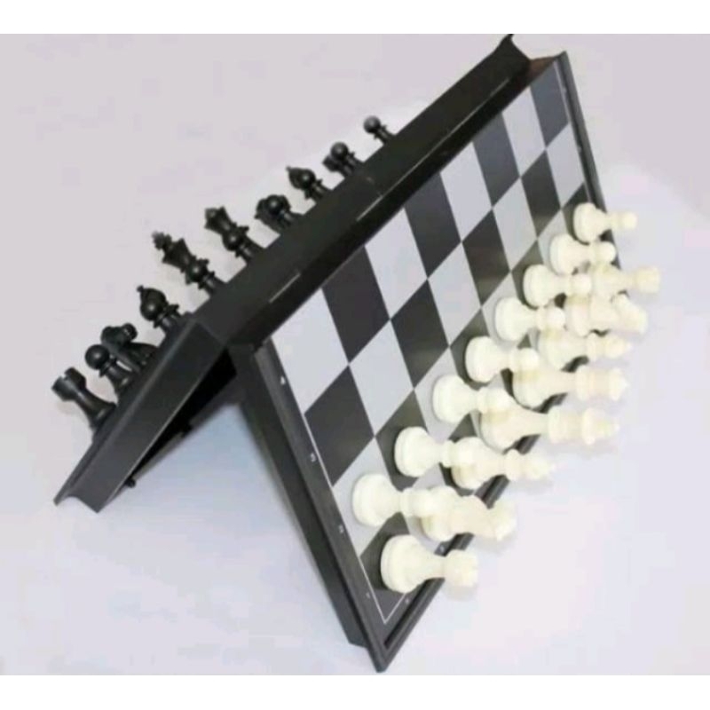 Catur papan magnet mini - mainan edukatif magnetic chess bidak game