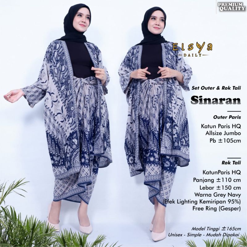 Goenzshop Set Rok Outer Batik