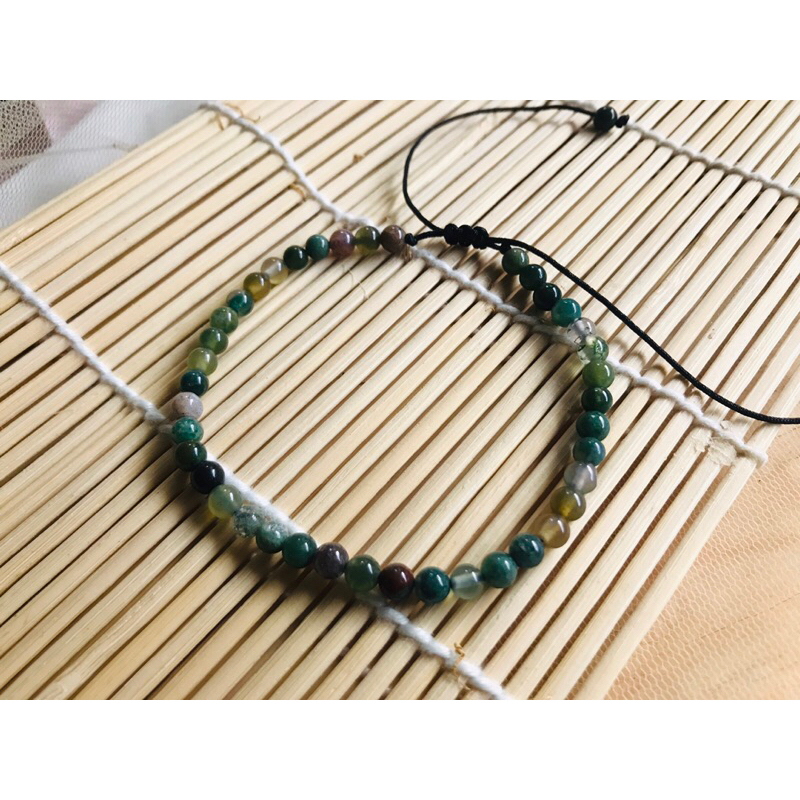 Gelang Batu Indian Agate Asli