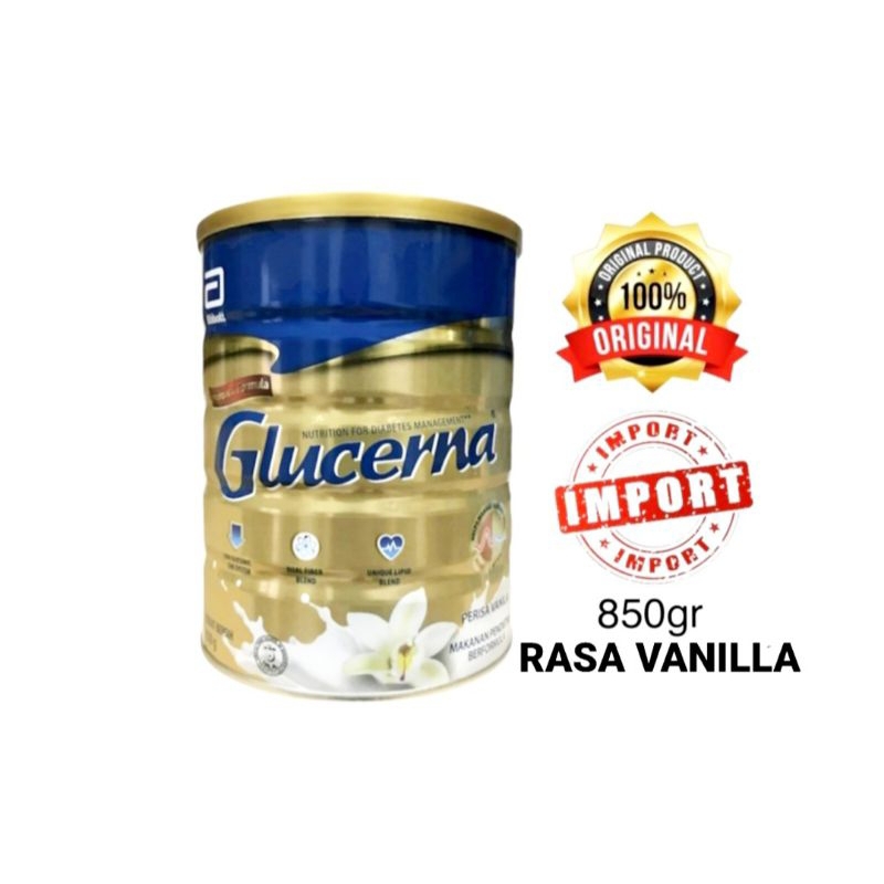 Glucerna Triple Care untuk Penderita diabetes Rasa Vanila / Vanilla 850g