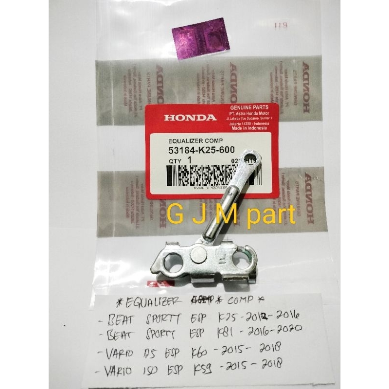 EQUALIZER COMP - HONDA BEAT FI CBS K25 VARIO 110 FI BEAT SPORTY ESP K25 BEAT SPORTY ESP K81 VARIO 12