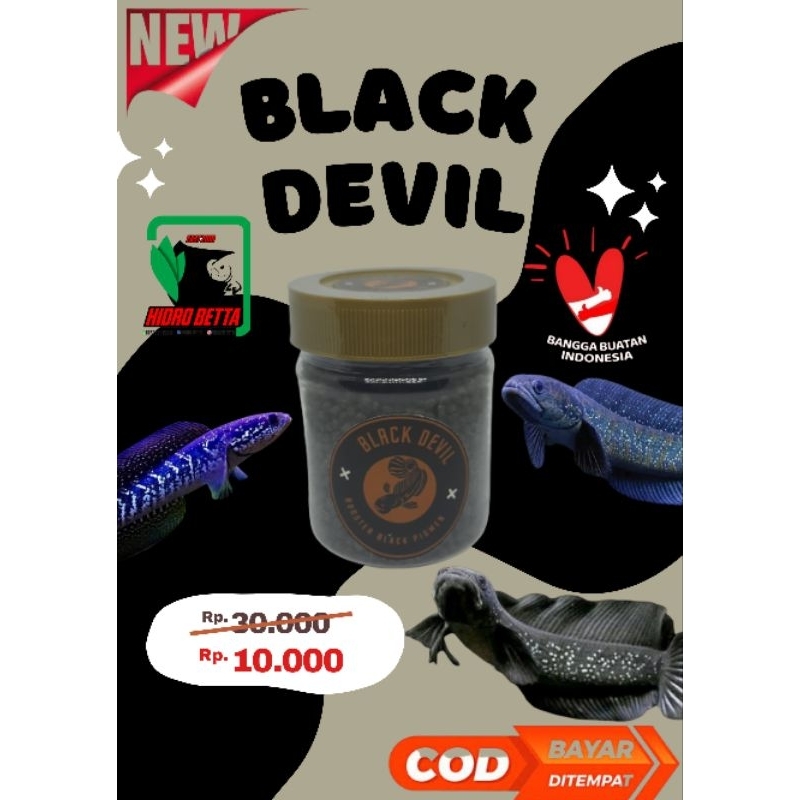 Pelet Black Devil Pelet Ikan Channa Maru Asiatica WS RSWS Andrao Limbata
