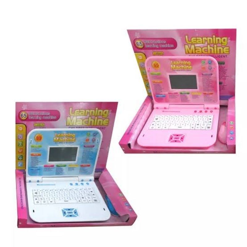 Mainan edukasi anak laptop mini Notebook Computer + Mouse
