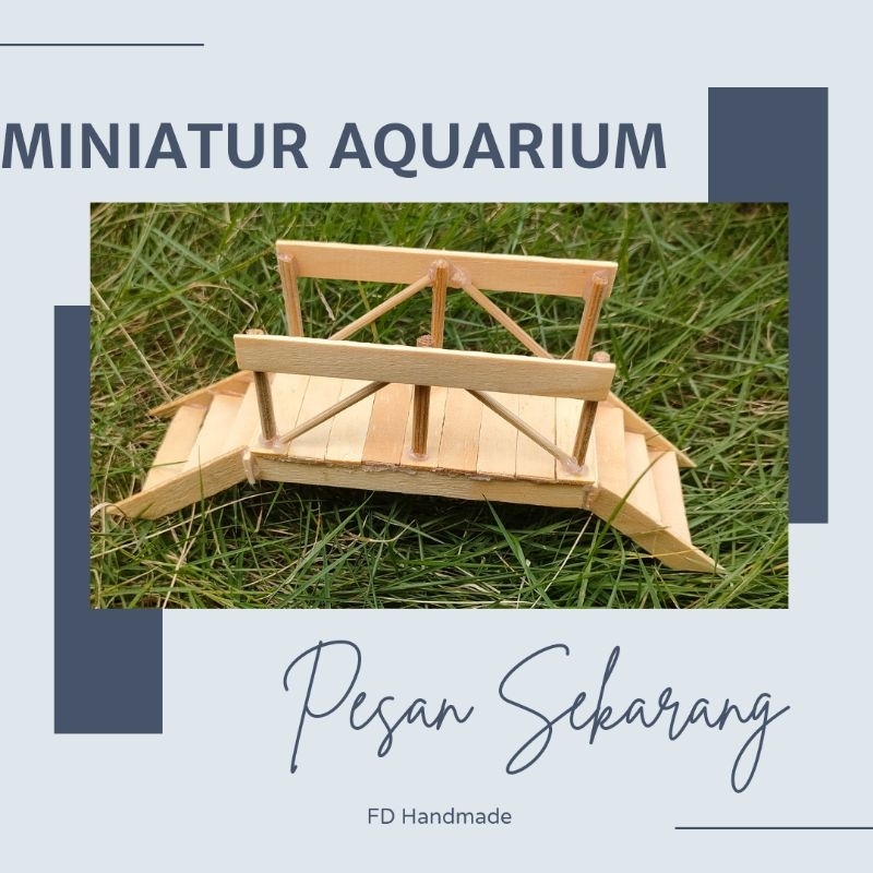 Miniatur Jembatan Murah Untuk Dekorasi Aquarium/Aquascape