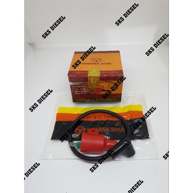 ET950 ET650 ET1 High Voltage Tali Busi Spul Spull Koil Coil Genset Bensin 2 Tak Yamaha RRT Merah