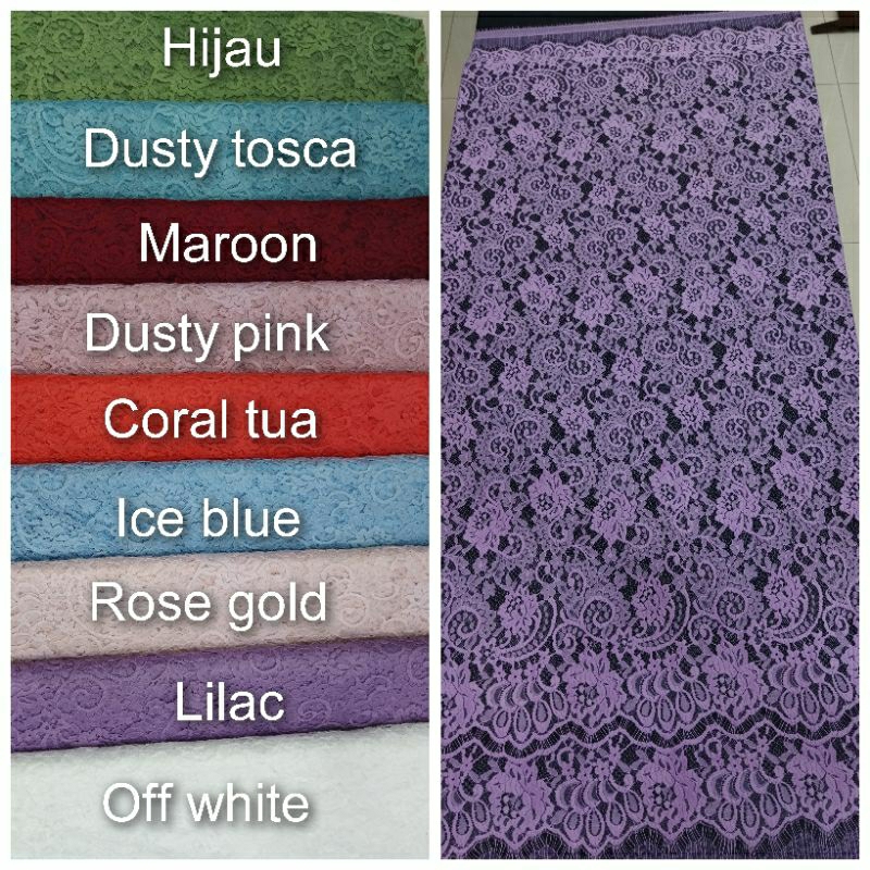 Brokat semi Lace panel D#tgm7282