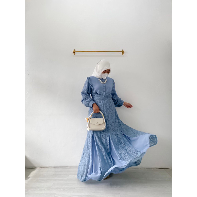 ADREA DRESS | GAMIS LEBARAN WANITA PAKAIAN MUSLIMAH CEWEK