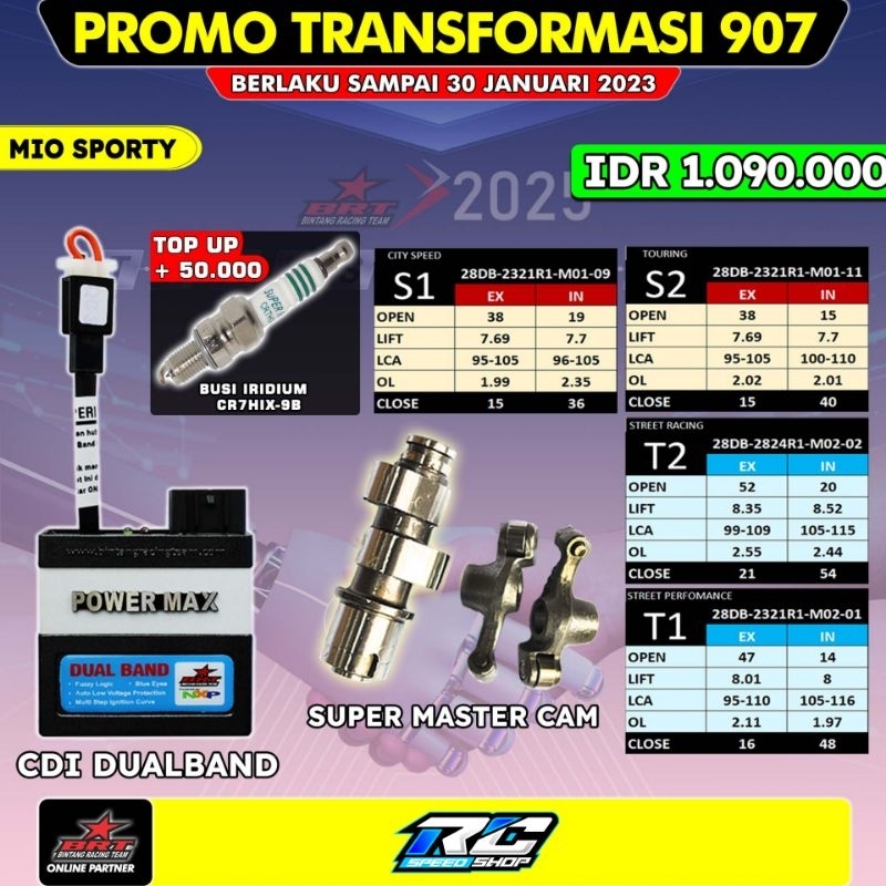 Promo 907 BRT - PAKET CDI- NOKEN AS - RRA MIO SPORTY MIO SERIES