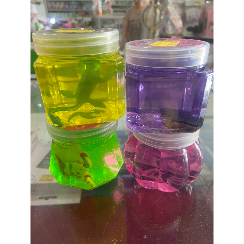 mainan anak perempuan crystal slime mud unicorn dino lol isi 1 warna random