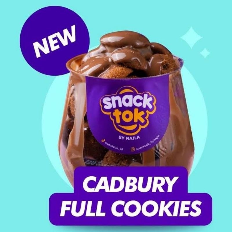 SNACKTOK FULL COOKIES CADBURY BITTERSWEET BY NAJLA