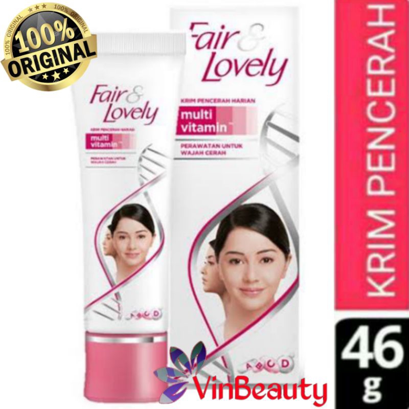 FAIR &amp; LOVELY CREAM HARIAN 46 GRAM / KRIM GLOW &amp; LOVELY MULTI VITAMIN