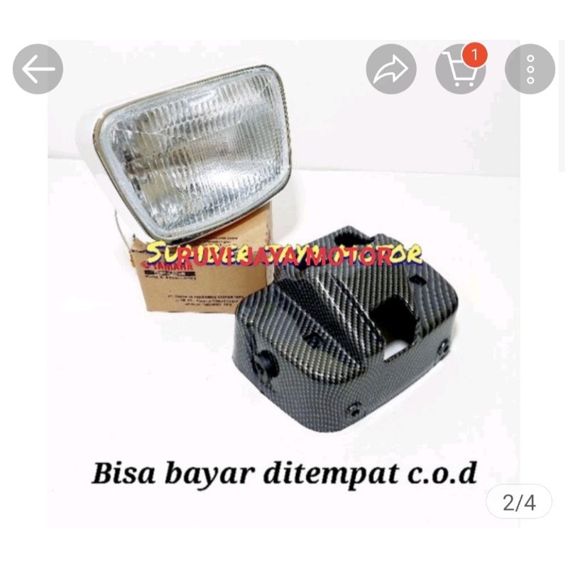 Refektor Lampu depan RX king new oval batok Carbon club