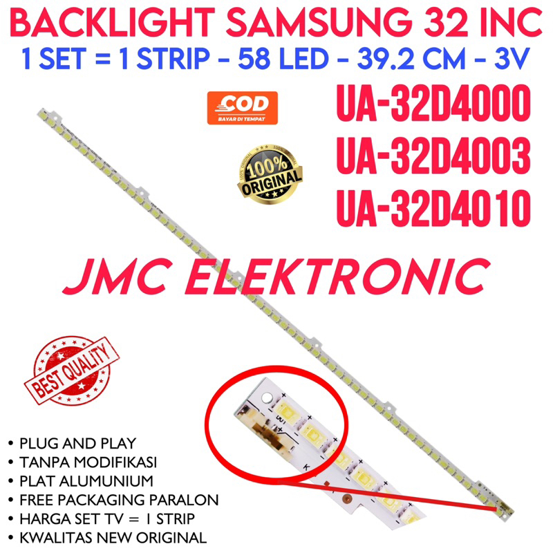 BACKLIGHT TV LED SAMSUNG UA32D4000 UA32D4003 UA32D4010 UA 32D4000 32D4003 32D4010 LAMPU BL 32D 32INCH