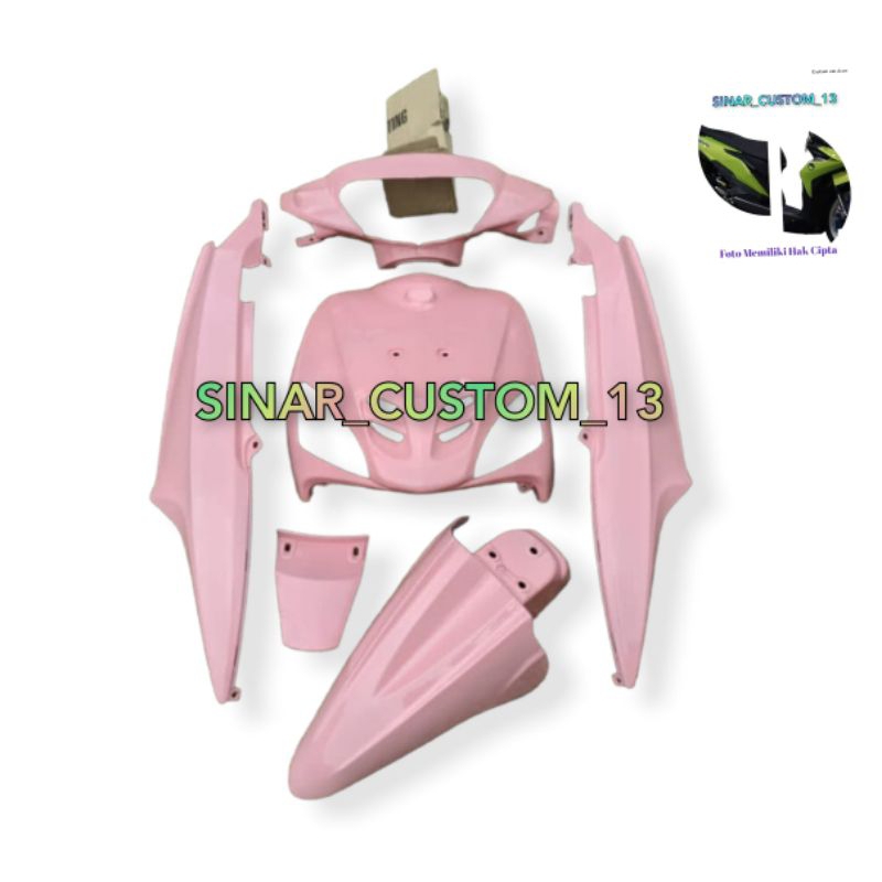 cover full bodi halus Yamaha Mio Sporty pink kitty